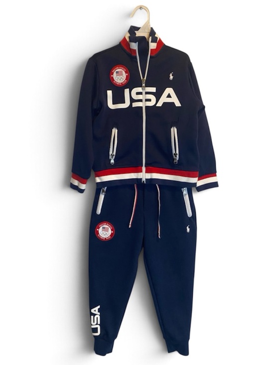 Polo Ralph Lauren Other - Polo Ralph Lauren 2022 USA Olympic Team Track Suit 4T Blue Full Zip Jacket Pants